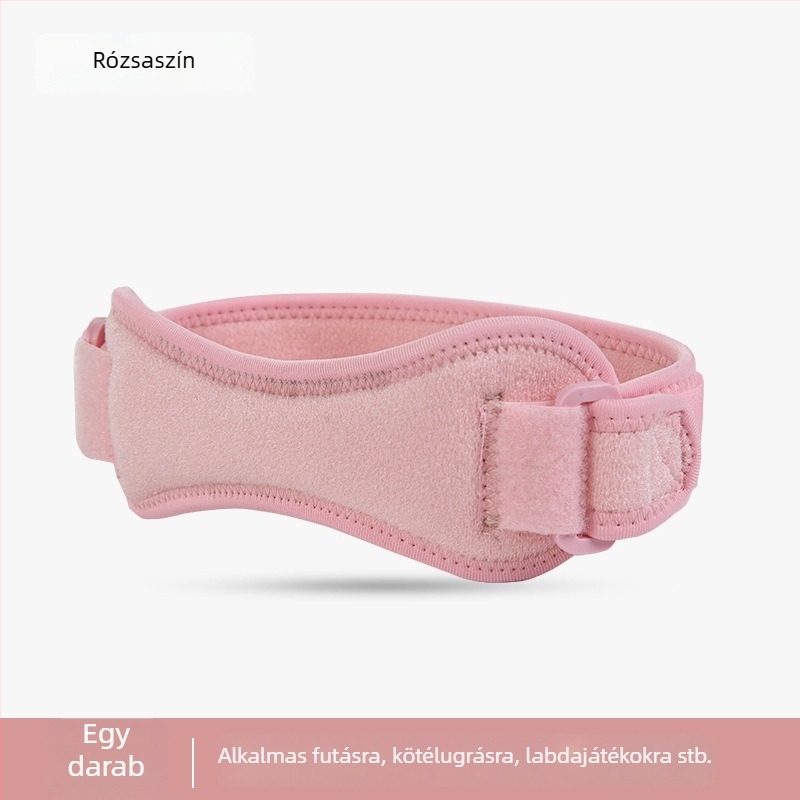 OLLAS térdortézis állítható patella pánttal, nejlon-poliészter, HX128, légáteresztő futáshoz és kosárlabdához