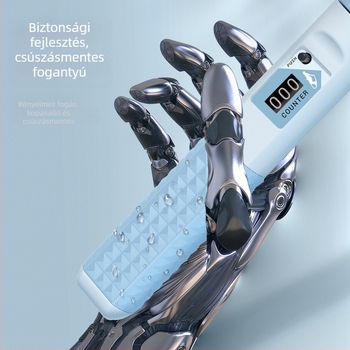 Fejlesztett súlyozott ugrókötél számolóval – kettős használat, ABS markolatok