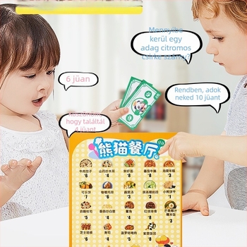 Panda kínai étterem – gyerek társasjáték, üzemeltetés-szimuláció, matematika tanulás, figyelem fejlesztése; Anyag: Egyéb; Márka: Új termékek; 3C kategória: Játékok 14 év felett; Alkalmazható kor: 0-3 év; Klaszifikáció: Go