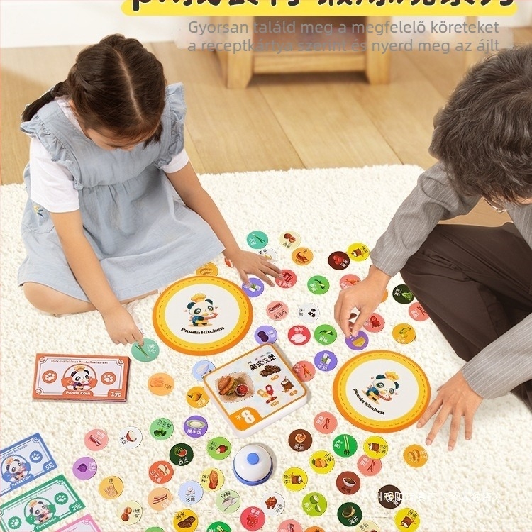 Panda kínai étterem – gyerek társasjáték, üzemeltetés-szimuláció, matematika tanulás, figyelem fejlesztése; Anyag: Egyéb; Márka: Új termékek; 3C kategória: Játékok 14 év felett; Alkalmazható kor: 0-3 év; Klaszifikáció: Go