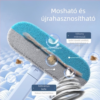 GUOJJ Kisállat szőr eltávolító kefe – műanyagból készült macska szőr tisztító kanapéhoz és szőnyeghez, szőr abszorpciós eszköz