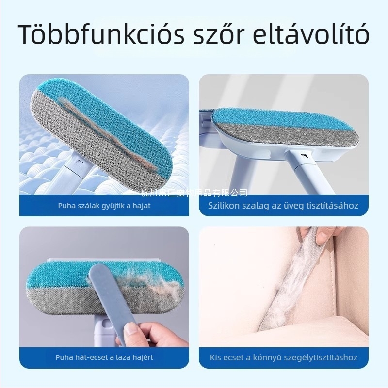 GUOJJ Kisállat szőr eltávolító kefe – műanyagból készült macska szőr tisztító kanapéhoz és szőnyeghez, szőr abszorpciós eszköz