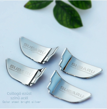 Rozsdamentes acél belső ajtó- és belső kilincs matricák Subaru XV, Outback, Legacy és Forester — Xidi car products