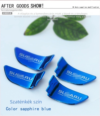 Rozsdamentes acél belső ajtó- és belső kilincs matricák Subaru XV, Outback, Legacy és Forester — Xidi car products