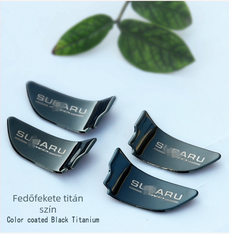Rozsdamentes acél belső ajtó- és belső kilincs matricák Subaru XV, Outback, Legacy és Forester — Xidi car products