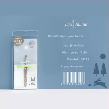 JANPHANIE Szemöldökcsipesz és klipsz, rozsdamentes acél, szemöldök formázás
