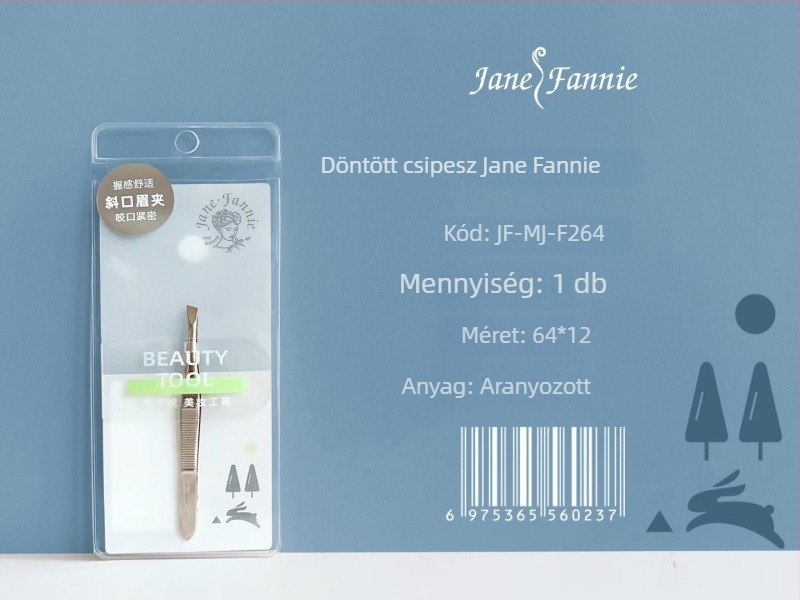 JANPHANIE Szemöldökcsipesz és klipsz, rozsdamentes acél, szemöldök formázás