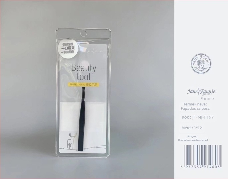 JANPHANIE Szemöldökcsipesz és klipsz, rozsdamentes acél, szemöldök formázás
