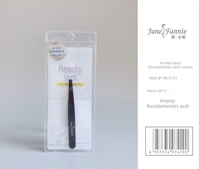JANPHANIE Szemöldökcsipesz és klipsz, rozsdamentes acél, szemöldök formázás