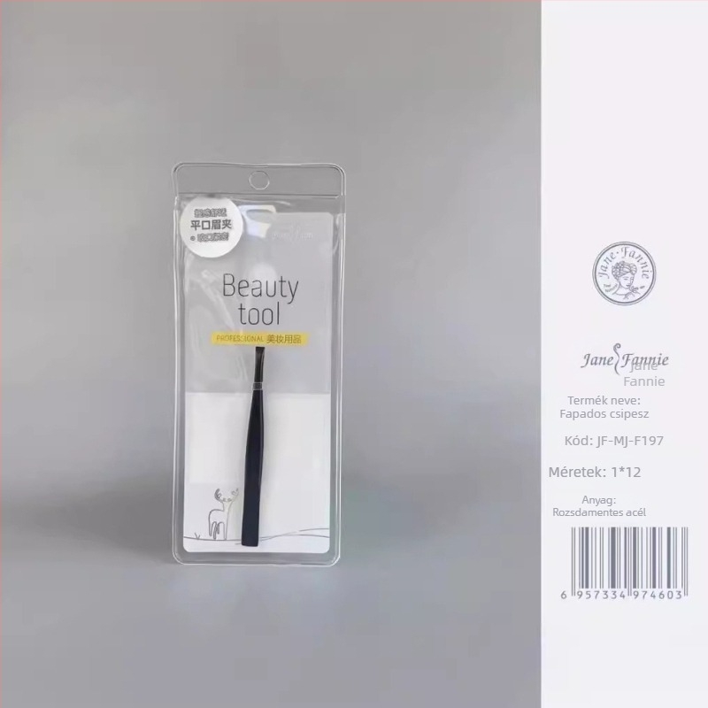 JANPHANIE Szemöldökcsipesz és klipsz, rozsdamentes acél, szemöldök formázás