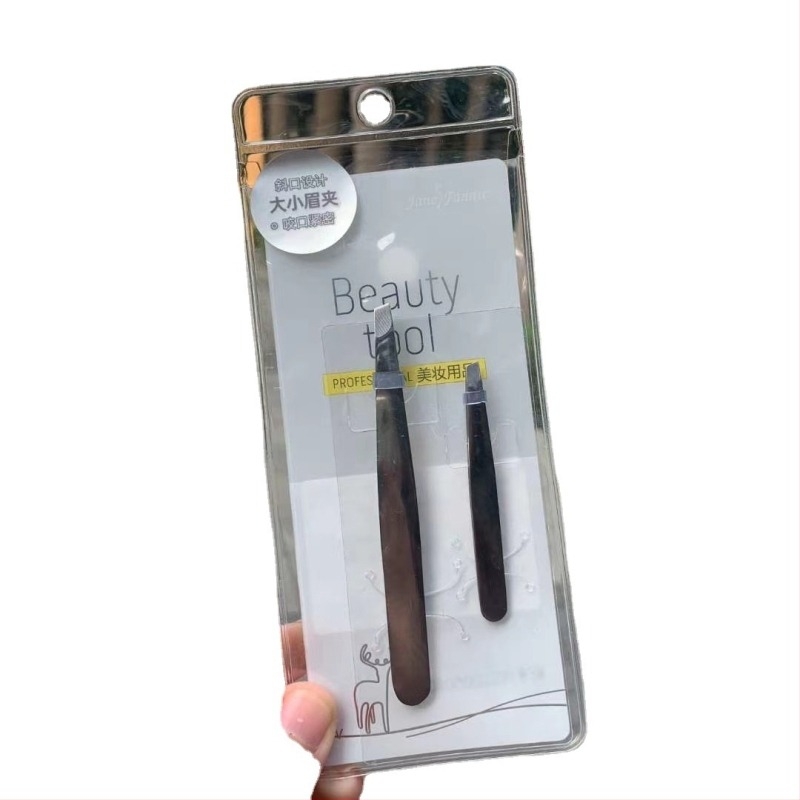 JANPHANIE Szemöldökcsipesz és klipsz, rozsdamentes acél, szemöldök formázás