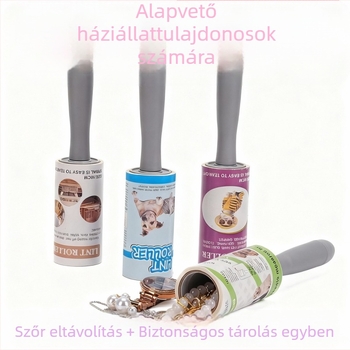 Welbom Házikedvenc szőrt eltávolító roller, műanyag felépítés, kerek kefével, ruhákhoz