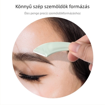 5 részes szemöldökápoló készlet – rozsdamentes acél eszközök, anti-scratch szemöldök borotva, szemöldök csipesz és olló kezdők számára