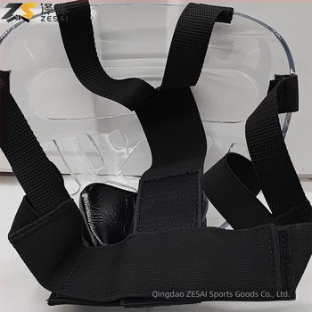 Taekwondo fejvédő és arcvédő teljes fedettséggel, levehető átlátszó pajzs, PC anyag