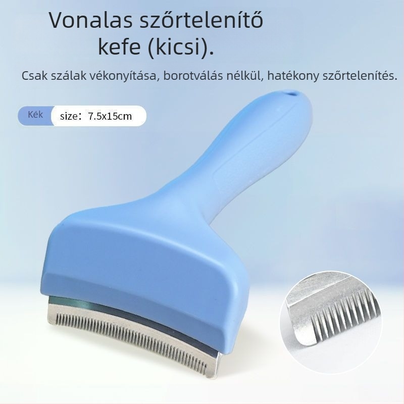Macska- és kutya sűrítő fésű, ívelt dizájn, csomóoldás, rövidszőrű macskáknak és hosszú szőrű háziállatoknak, szőr eltávolító kefe (Márka: Egyéb; Import: Nem; Anyag: Egyéb; Ajándék: Nem)