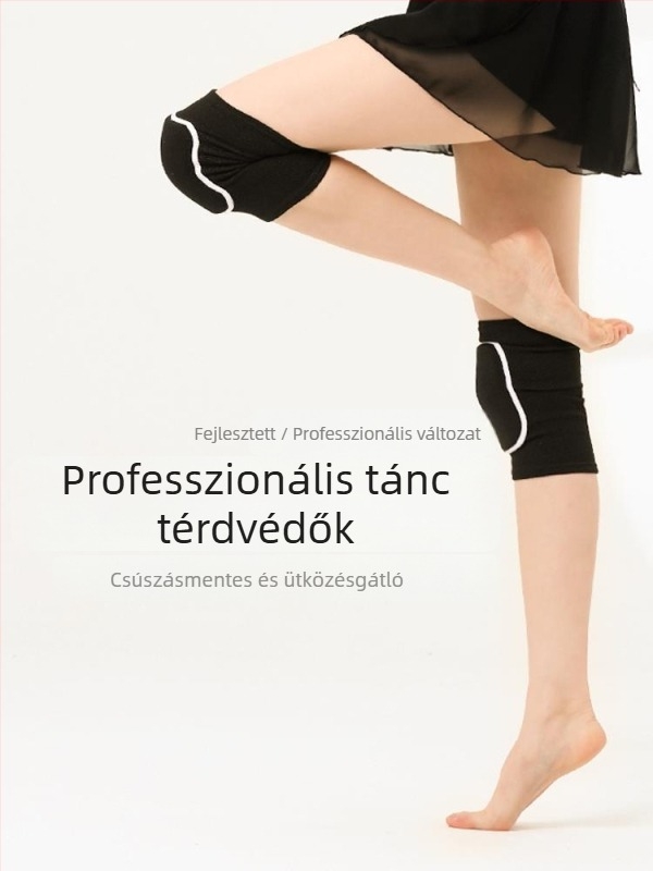 Térdvédő tánchoz és jógaedzéshez, univerzális illeszkedés, EVA hab és poliészter anyag