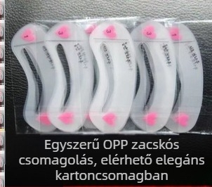Szemöldökborotva – vágás elleni védelem, hordozható összecsukható kialakítás, uniszex kozmetikai eszköz, PP anyag