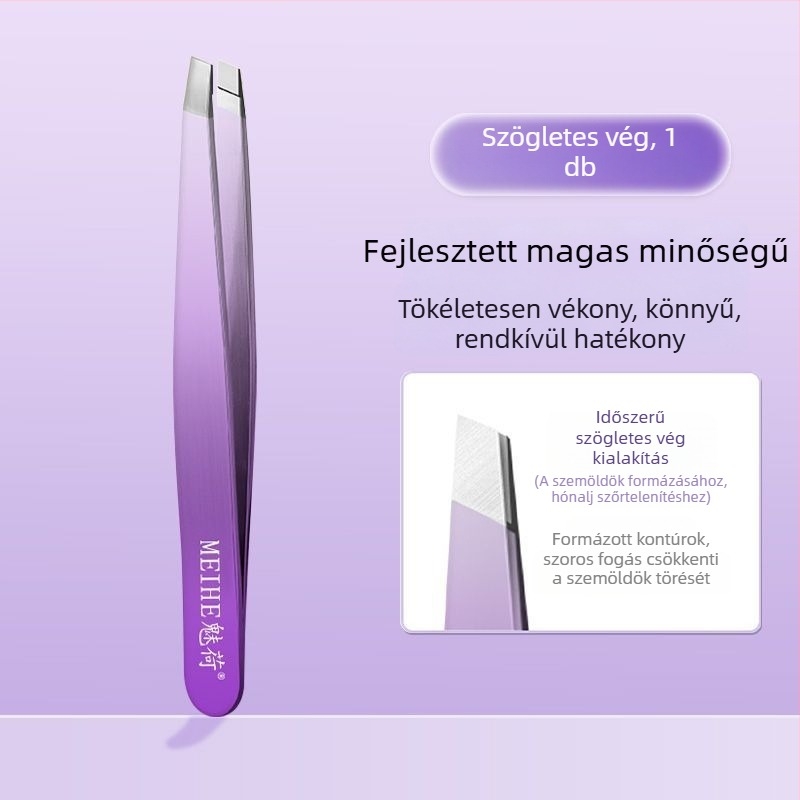 Orvosi minőségű pattanás-tűcsipesz a fekete pöttyök eltávolításához, rozsdamentes acélból, Charming márka, termékkód Meihai hb-gradient purple 4-piece set, szempilla göndörítő, 3 éves lejárati idő
