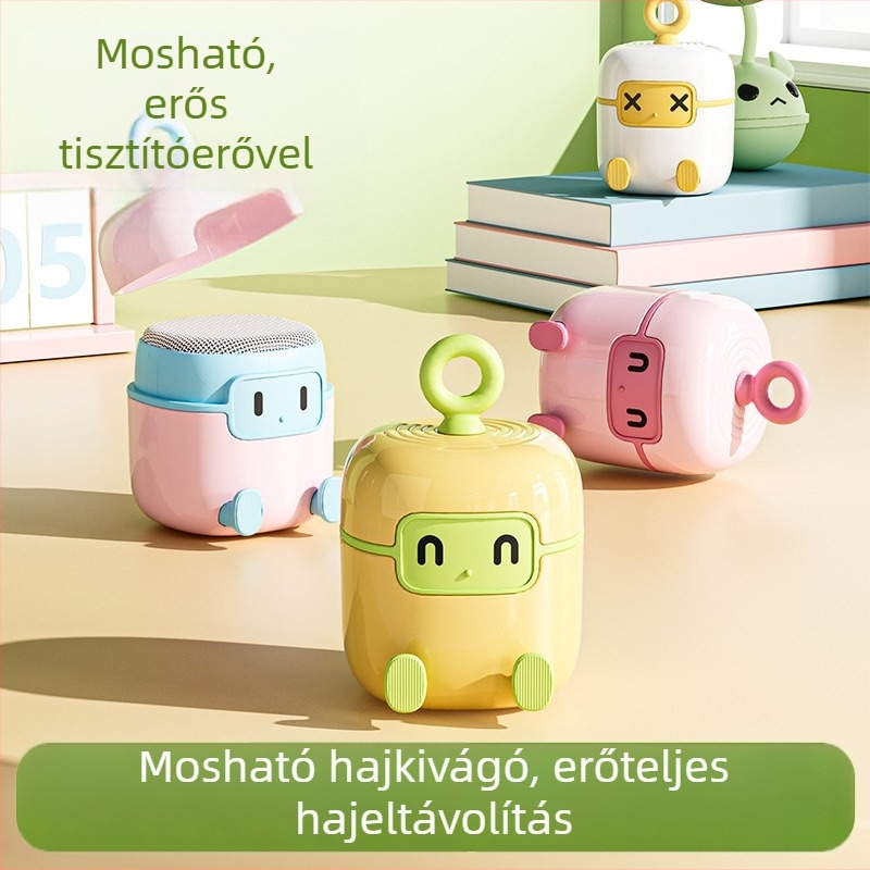 Mini mosható szőrszál-eltávolító – hordozható háztartási eszköz, ABS anyag, kettős használat, modern egyszerű stílus, 2025-ben debütált