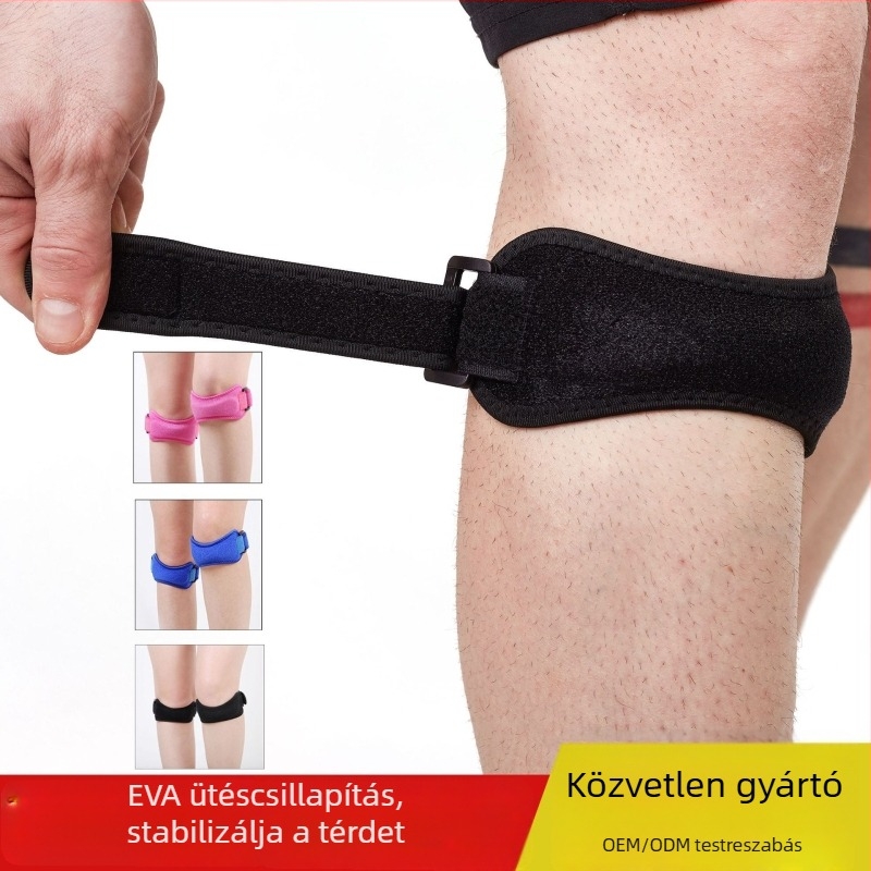 Kültéri kerékpározáshoz és futáshoz – légáteresztő, ütéscsillapító patella-támogatás, poliészter anyag, univerzális használat, csomag 500 darab