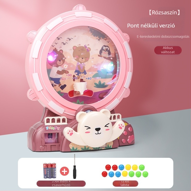 Xindong gyerekeknek szóló elektromos pinball asztali játéka — oktató, interaktív puzzle játék (műanyagból; 4–6 éveseknek; Funkciók: tanulás, puzzle, korai nevelés, interakció; fejleszt érzelmeket, látást, szellemi fejlődést).