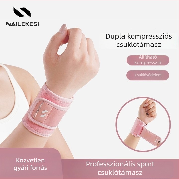 Sportcsuklóvédő – poliészteres csuklópánt tenishez, badmintonhoz és kosárlabdához – uniszex, felnőtteknek