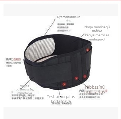 Jiufu Orvosi szintű deréköv sporthoz — Fő anyag: Fish Ribbon, Légáteresztő ágyéki támasz, Porckorongsérv védelem, Férfiak és nők számára