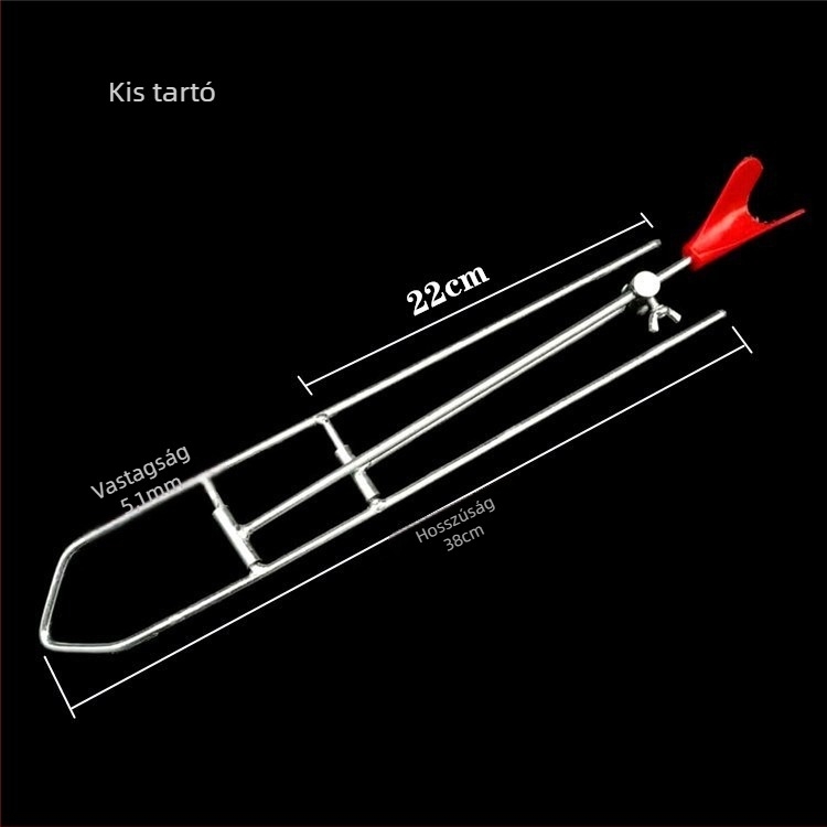 Vasból készült földre süllyeszthető tartó tengeri horgászathoz – kézi és tengeri rúdhoz, vasból