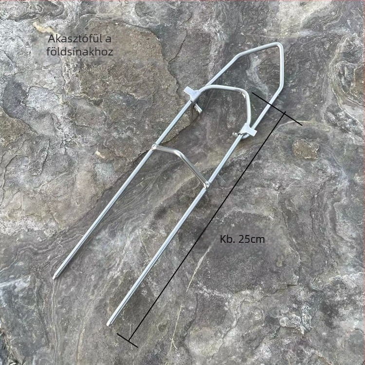 Vasból készült földre süllyeszthető tartó tengeri horgászathoz – kézi és tengeri rúdhoz, vasból