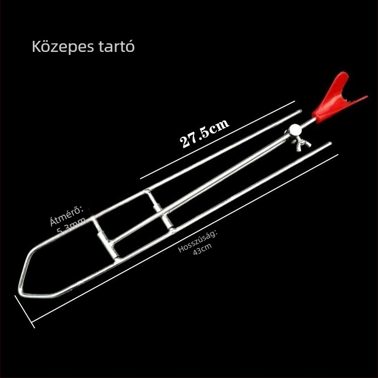 Vasból készült földre süllyeszthető tartó tengeri horgászathoz – kézi és tengeri rúdhoz, vasból