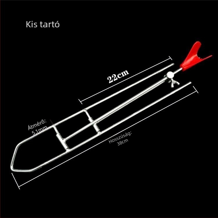 Vasból készült földre süllyeszthető tartó tengeri horgászathoz – kézi és tengeri rúdhoz, vasból