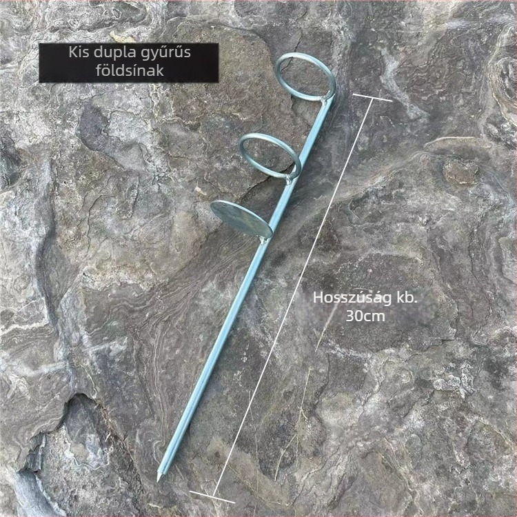 Vasból készült földre süllyeszthető tartó tengeri horgászathoz – kézi és tengeri rúdhoz, vasból