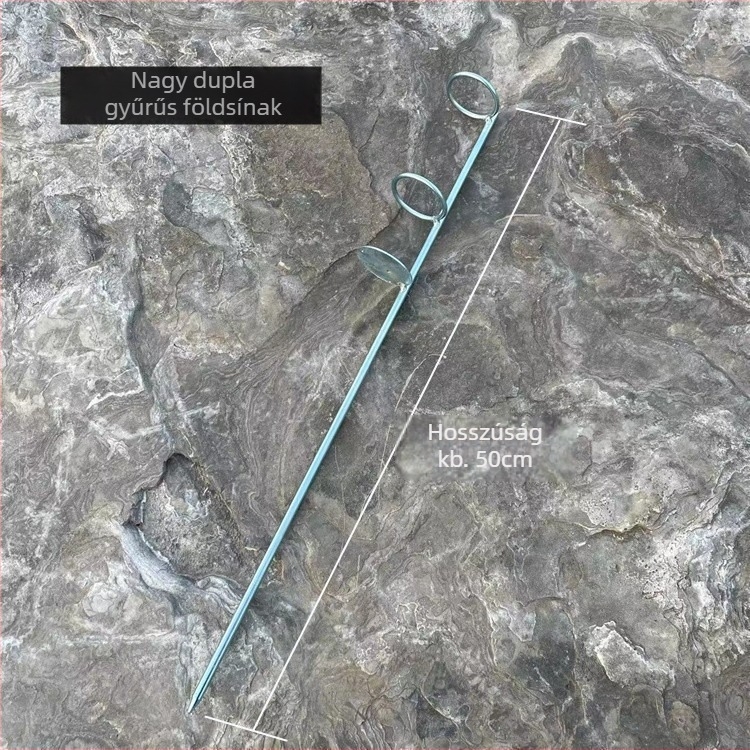 Vasból készült földre süllyeszthető tartó tengeri horgászathoz – kézi és tengeri rúdhoz, vasból