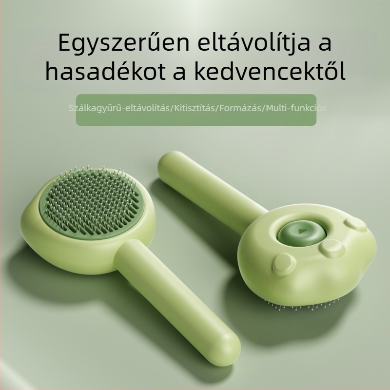 Macska és kutya szőrmentesítő fésű — ABS anyagú kefe a Spanish Creek márkától, eltávolítja a laza szőrt, hosszú szőrű macskáknál megfelelő