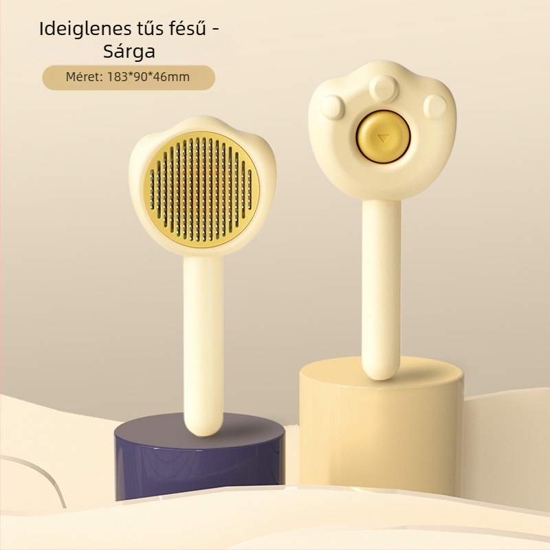 Macska és kutya szőrmentesítő fésű — ABS anyagú kefe a Spanish Creek márkától, eltávolítja a laza szőrt, hosszú szőrű macskáknál megfelelő