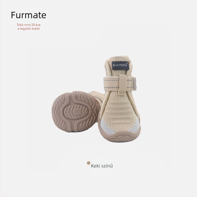 Furmate kutya cipő - légáteresztő hálós felület, csúszásmentes talp, kopásálló, melegen tart, hétköznapi kültéri cipő