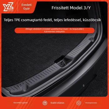 YZ TPE Tesla Frissített Model 3/Y/YL – oldal belső küszöbvédő panel, ragasztós telepítés, márka YZ