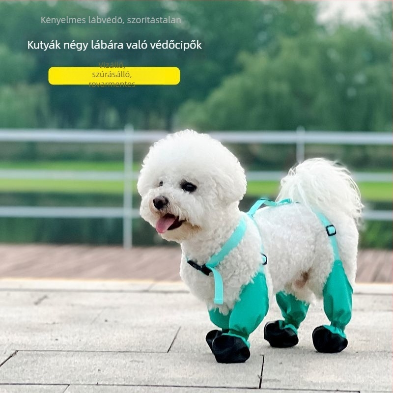 Kutyás esőcipő — vízálló, csúszásmentes, kopásálló, négy évszakos; anyag: ötvözet; márka: Powerful merchant