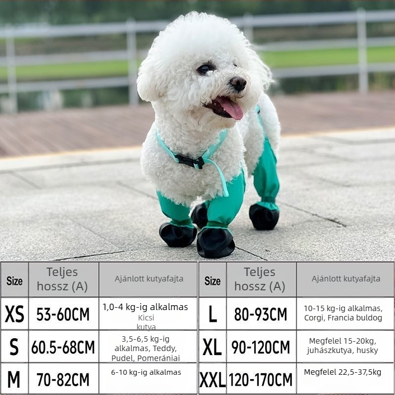 Kutyás esőcipő — vízálló, csúszásmentes, kopásálló, négy évszakos; anyag: ötvözet; márka: Powerful merchant