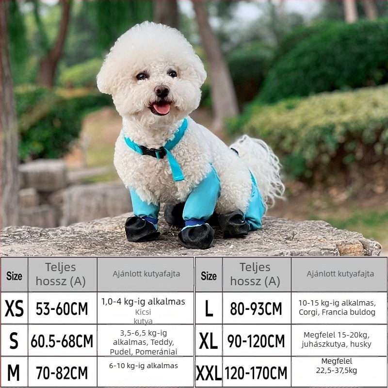 Kutyás esőcipő — vízálló, csúszásmentes, kopásálló, négy évszakos; anyag: ötvözet; márka: Powerful merchant