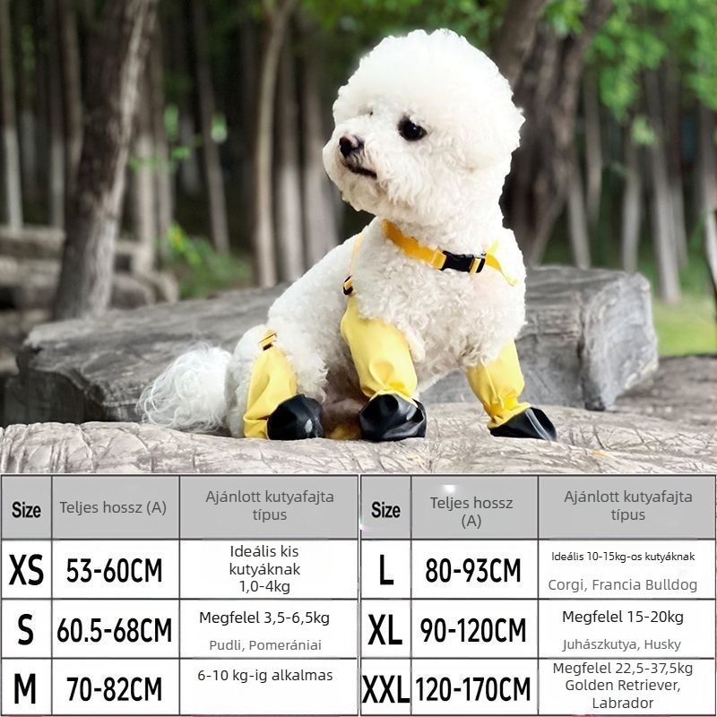 Kutyás esőcipő — vízálló, csúszásmentes, kopásálló, négy évszakos; anyag: ötvözet; márka: Powerful merchant