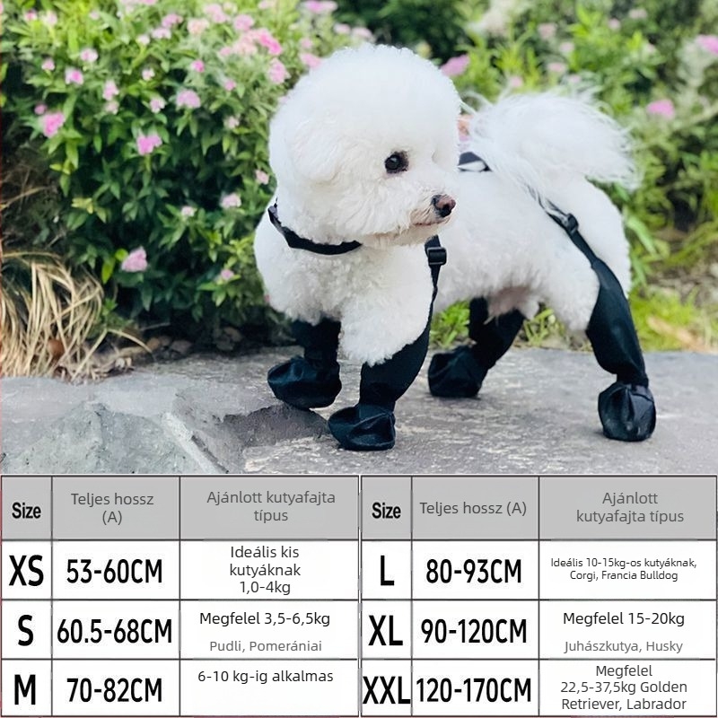 Kutyás esőcipő — vízálló, csúszásmentes, kopásálló, négy évszakos; anyag: ötvözet; márka: Powerful merchant