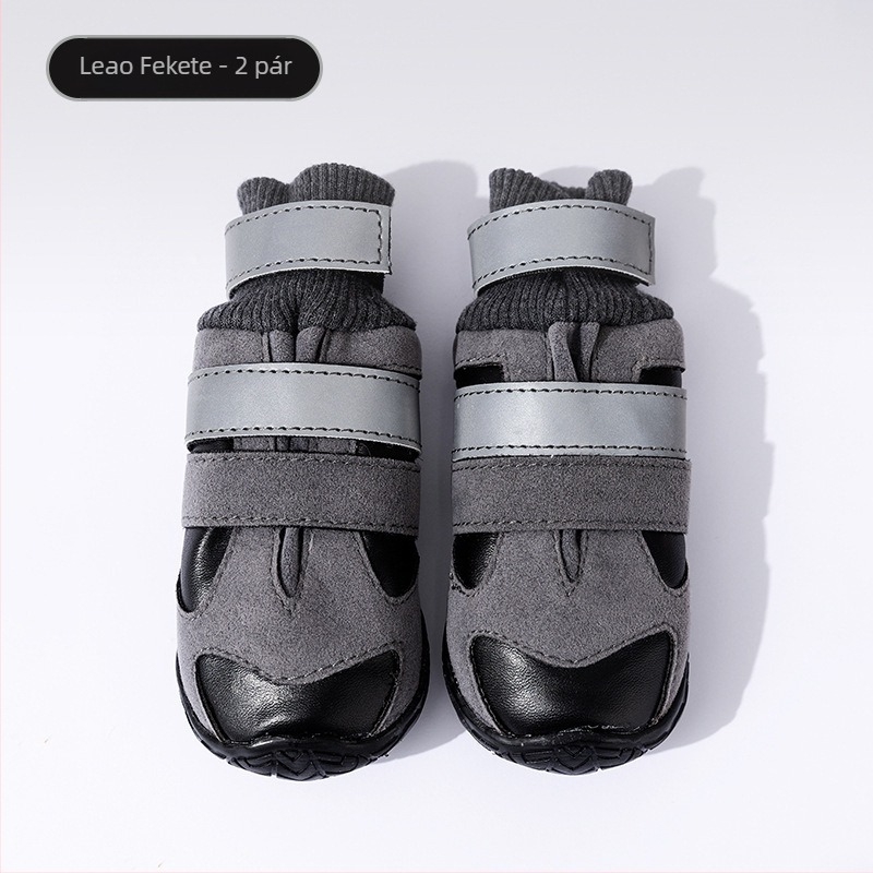 Kutyacipő - velúr, dupla csat, csúszásmentes, meleg, kopásálló