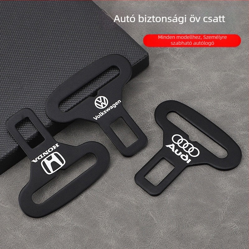 Autóbiztonsági csat – univerzális belső kiegészítő, cink ötvözet, logónyomás lehetséges