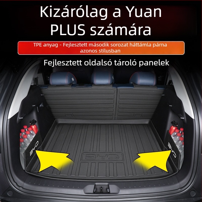 BYD Yuan Plus csomagtértakaró szőnyeg teljes körű védelemmel, Strange Fox autóalkatrészek, TPE+XPE csúszásmentes anyag