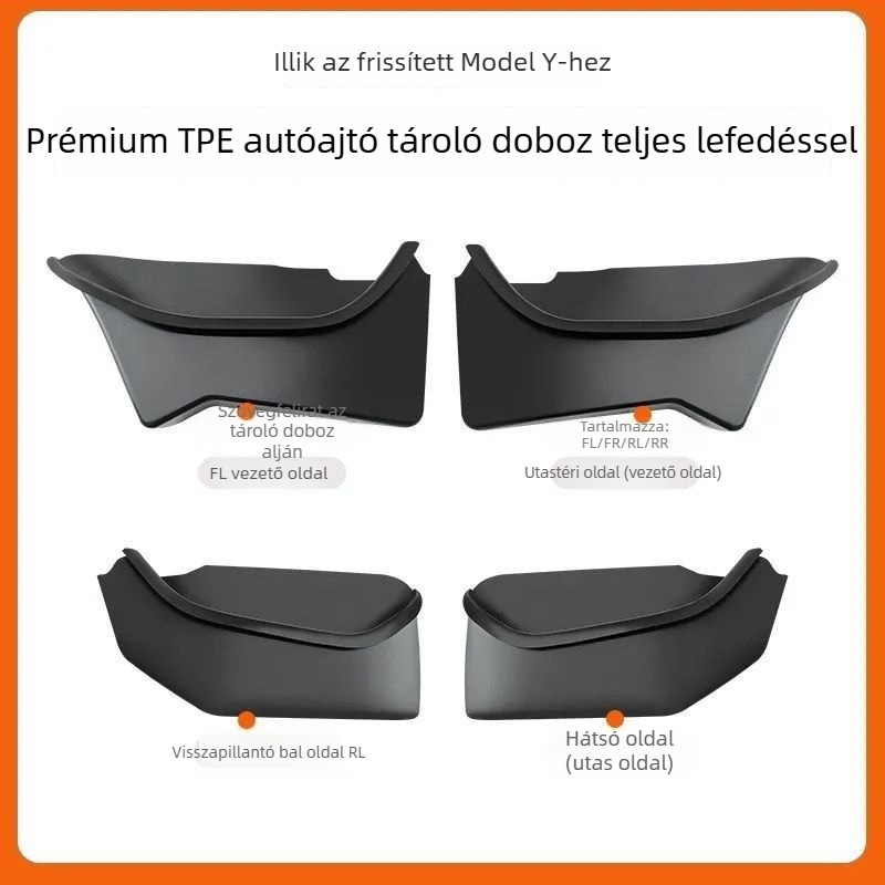 Tesla Model 3/Y belső ajtórekesz tároló készlet – Modell 012