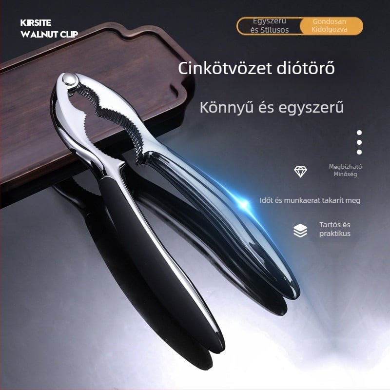Anrun Többcélú diótörő cinkötvözetből – héjleválasztó dióhoz, fenyőmaghoz és pekánhoz