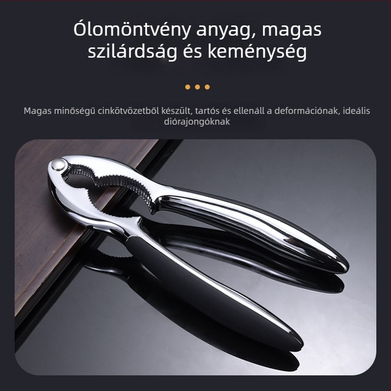 Anrun Többcélú diótörő cinkötvözetből – héjleválasztó dióhoz, fenyőmaghoz és pekánhoz