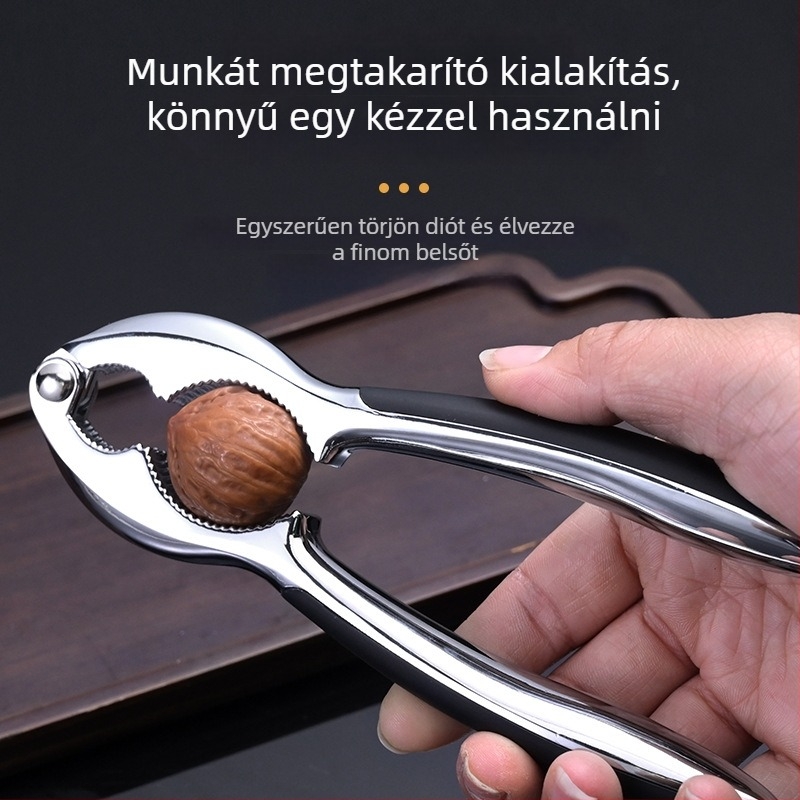 Anrun Többcélú diótörő cinkötvözetből – héjleválasztó dióhoz, fenyőmaghoz és pekánhoz