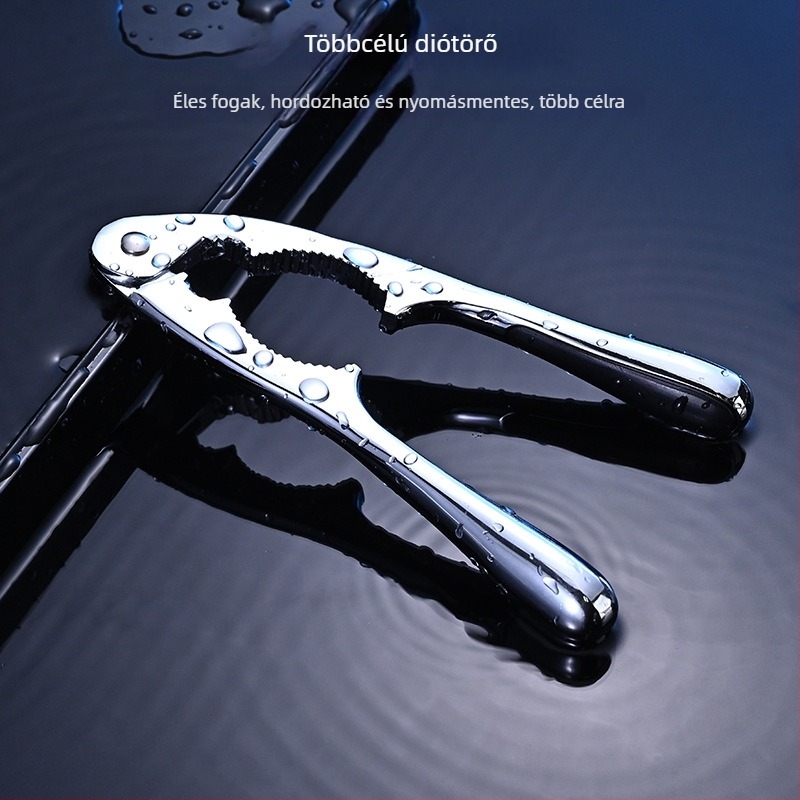 Anrun Többcélú diótörő cinkötvözetből – héjleválasztó dióhoz, fenyőmaghoz és pekánhoz